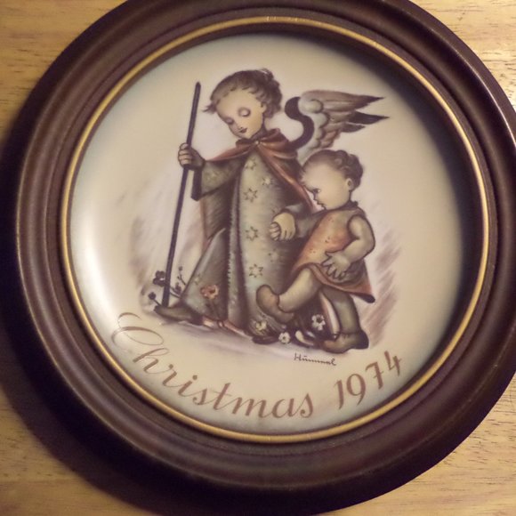 HUMMEL vintage framed plate "Guardian Angel" - Picture 1 of 2